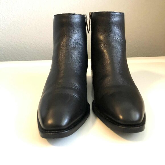 AQUATALIA Italy Fuoco Black Leather Ankle Boot 7.5 MSRP $495 - Picture 6 of 10